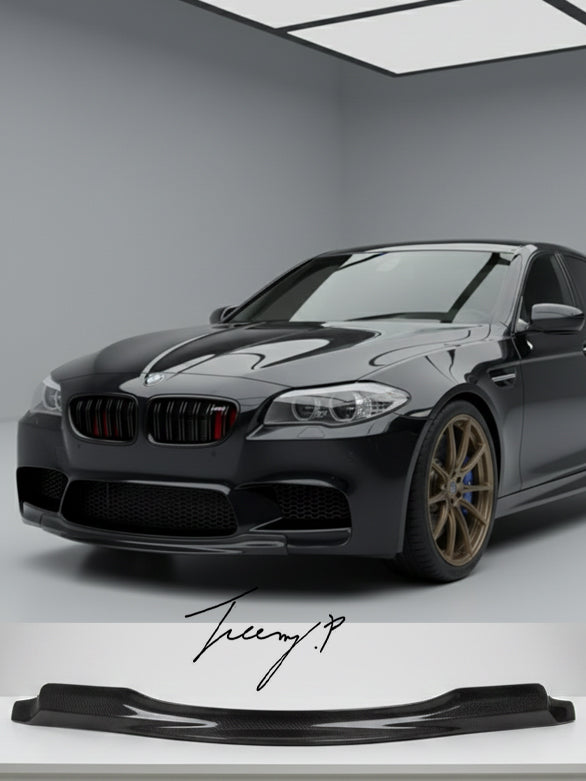 Gloss black front splitter for BMW M5 F10 RKP style
