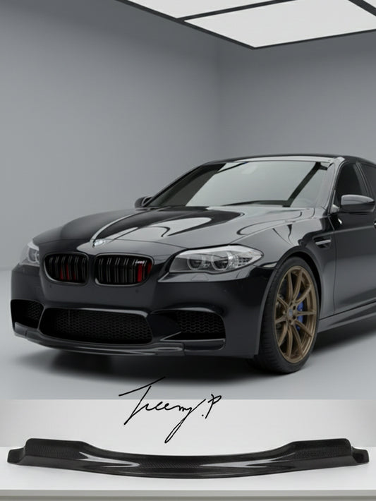 Gloss black front splitter for BMW M5 F10 RKP style
