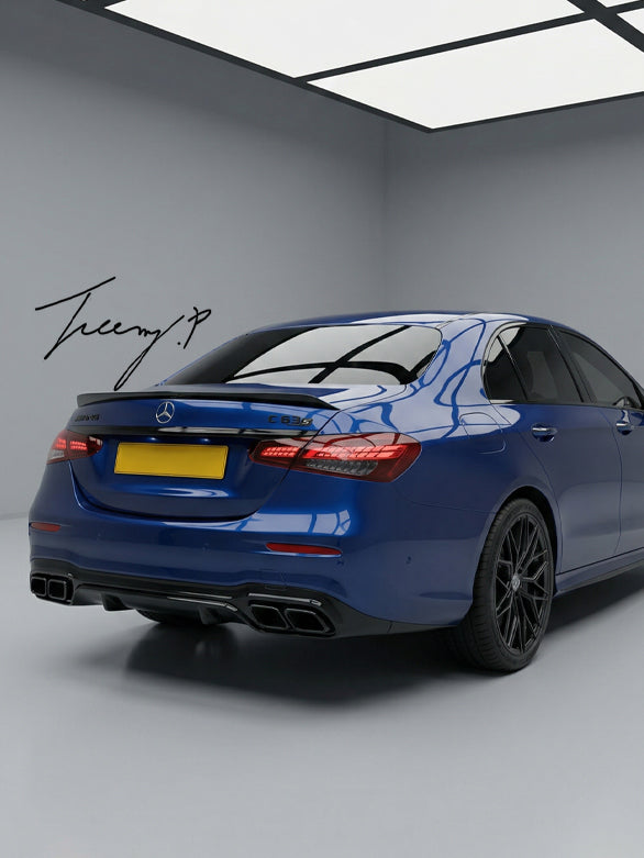 E63 AMG style rear boot spoiler for Mercedes E Class W213 facelift 2020+
