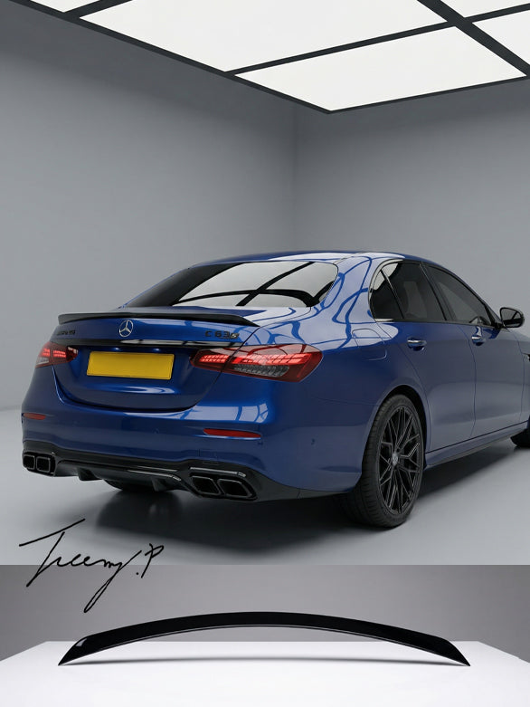 E63 AMG style rear boot spoiler for Mercedes E Class W213 facelift 2020+
