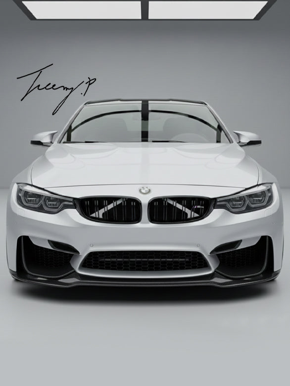 Gloss black front splitter for BMW M3 M4 F80 F82 F83

