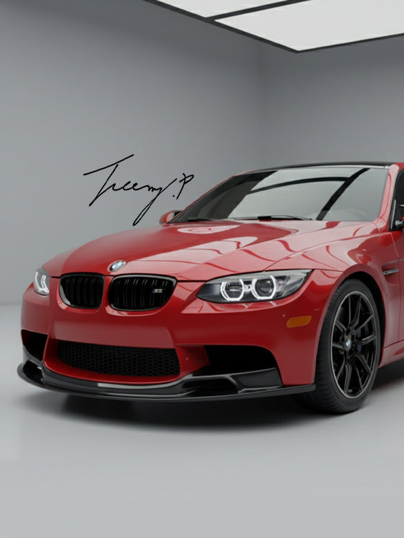 Carbon fibre front splitter spoiler lip for BMW M3 E90 E91 E92 E93 2007–2013
