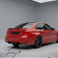 Carbon fibre rear boot lip spoiler M4 style for BMW 3 Series M3 F30 F80 2011–2019
