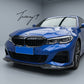 Carbon look front splitter upgrade for BMW G20 and G21 sporty front bumper styling