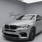 Carbon fiber front bumper lip spoiler for BMW X5M F85 and X6M F86 2014 to 2018