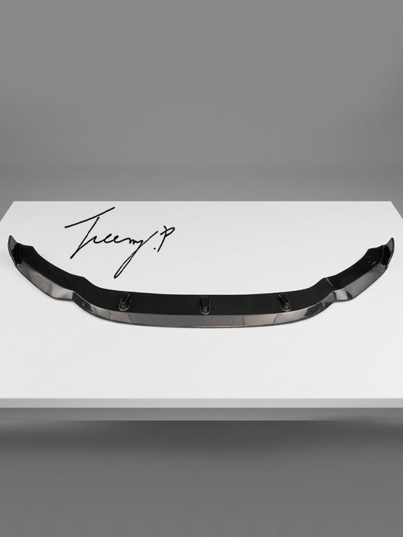 Carbon fiber front bumper lip spoiler for BMW X5M F85 and X6M F86 2014 to 2018