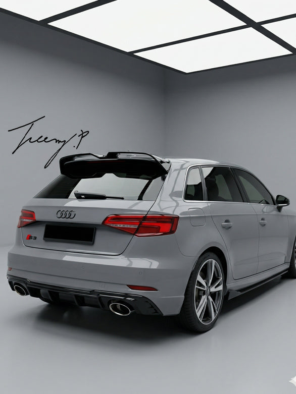 Audi RS3 8V Sportback gloss black rear boot spoiler

