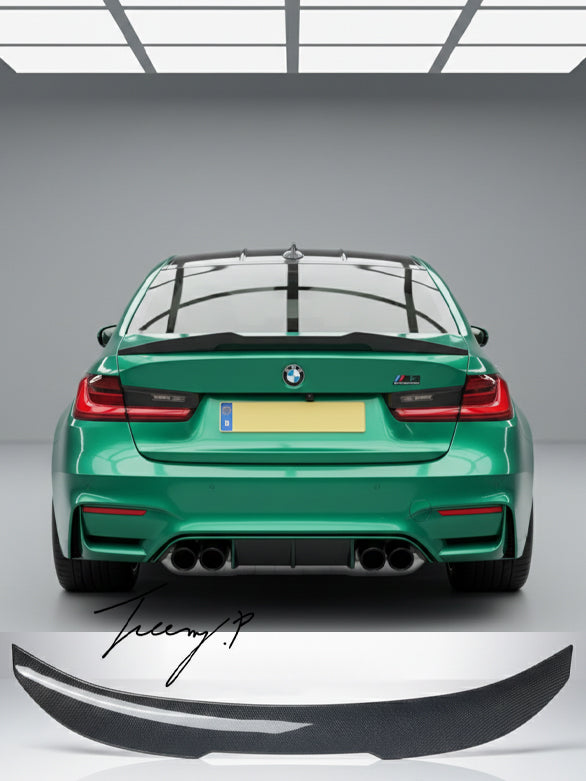 Carbon fibre rear high PSM ducktail boot spoiler for BMW 3 Series M3 G20 G80 2018 and newer
