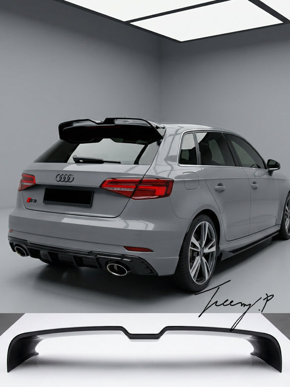 Audi RS3 8V Sportback gloss black rear boot spoiler
