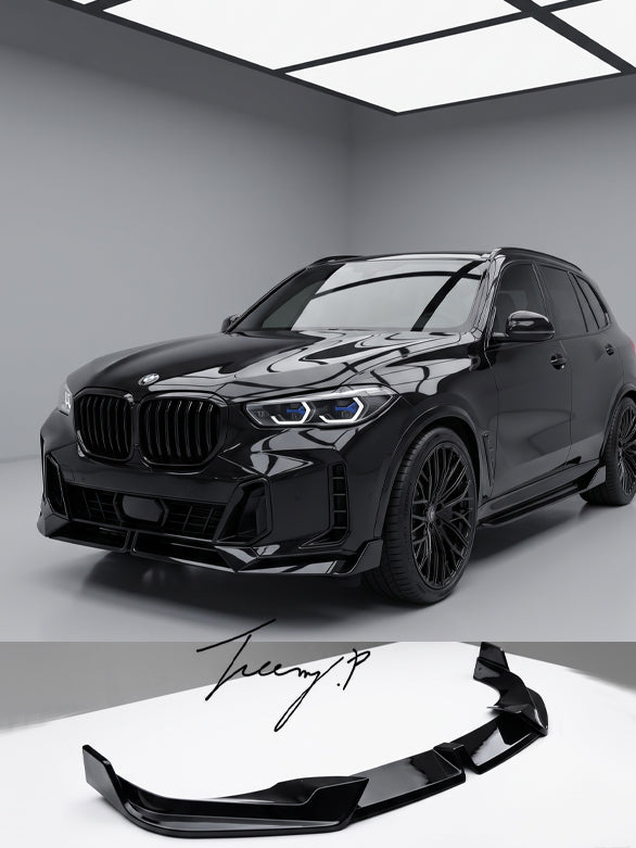 BMW X5 G05 LCI Gloss Black Front Splitter
