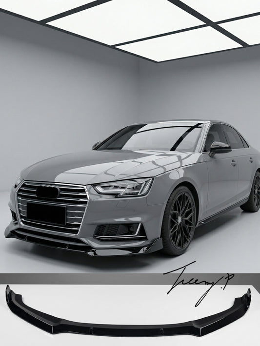 Audi A5 F5 S Line front lip splitter gloss black high performance front bumper upgrade for coupe and sportback 2017 and newer
