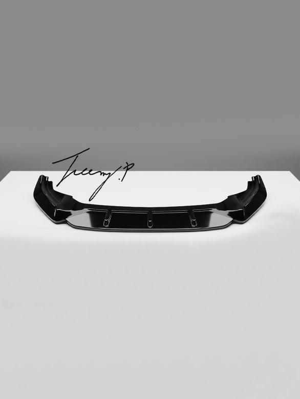 Gloss black front splitter lip for VW Golf R MK7 2013 to 2016 sporty aggressive styling
