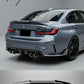BMW 3 SERIES G20 2020+ GLOSS BLACK REAR HIGH PSM DUCKTAIL BOOT SPOILER BODYKIT