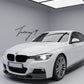 Carbon look front splitter bodykit for BMW 3 Series F30 M Sport styling