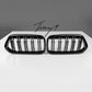 BMW X2 F39 gloss black M Performance front kidney grilles sleek sporty design
