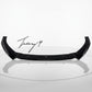 Audi A3 S3 S Line 8V gloss black front splitter spoiler lip body kit 2017 to 2020
