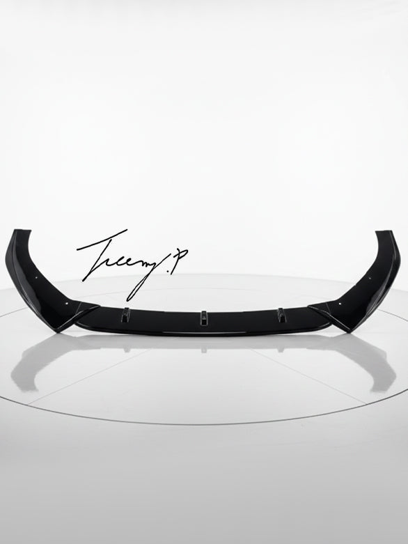Audi A3 S3 S Line 8V gloss black front splitter spoiler lip body kit 2017 to 2020

