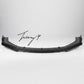 Audi A4 S4 S Line B9 gloss black front splitter spoiler lip body kit 2017 to 2019
