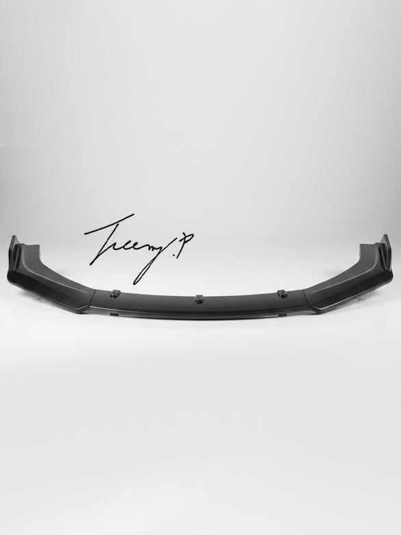 Audi A4 S4 S Line B9 gloss black front splitter spoiler lip body kit 2017 to 2019
