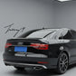 Audi A8 rear boot lip spoiler wing gloss black 2009 to 2017