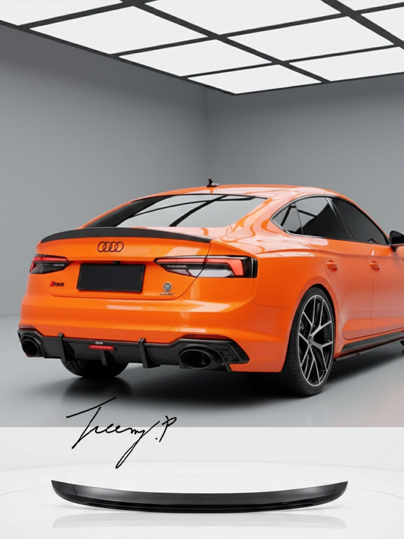 Audi A5 S5 RS5 B9 sportback gloss black rear boot spoiler lip wing 2017 plus
