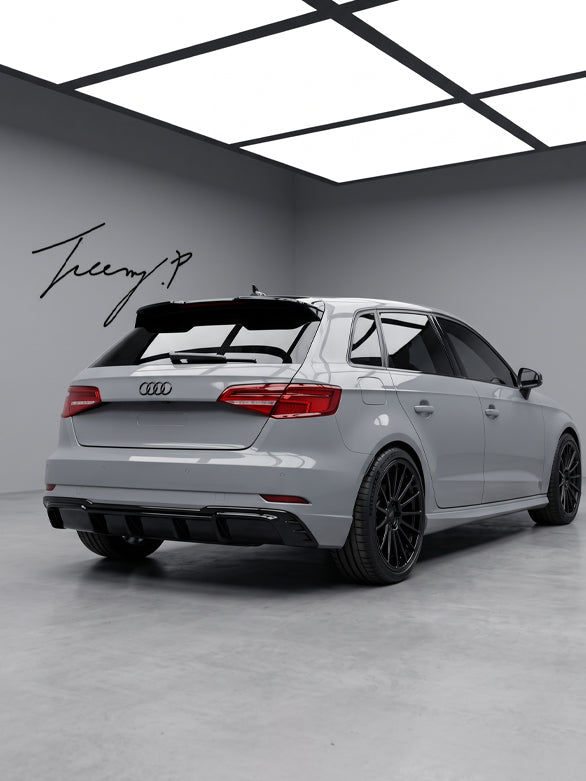 Audi A3 8V Gloss Black Rear Spoiler
