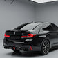 BMW 5 SERIES G30 G38 2017 - 2022 GLOSS BLACK REAR VALANCE DIFFUSER QUAD BODYKIT