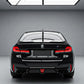 BMW 5 SERIES G30 G38 2017 - 2022 GLOSS BLACK REAR VALANCE DIFFUSER QUAD BODYKIT