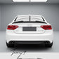 Audi A5 B8 sportback four door gloss black PSM ducktail boot spoiler lip 2007 to 2016
