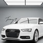 Gloss Black Front Splitter Spoiler Lip for Audi A4 S4 S Line B8.5 2013-2016
