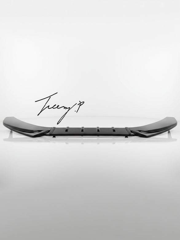 Gloss Black Front Splitter Spoiler Lip for Audi A4 S4 S Line B8.5 2013-2016