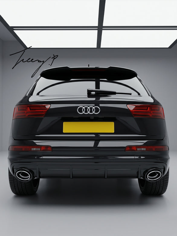Audi Q7 gloss black roof wing spoiler