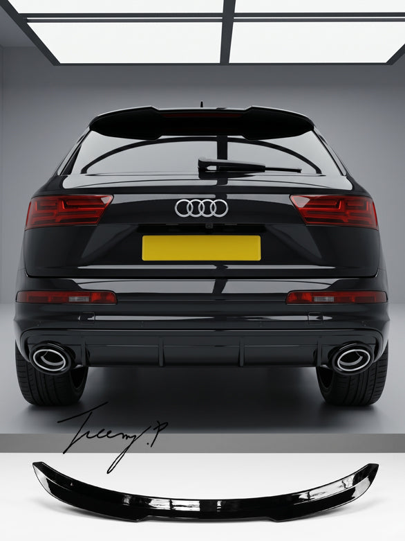Audi Q7 gloss black roof wing spoiler