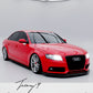 Gloss Black Front Splitter Spoiler Lip for Audi A4 S4 S Line B8 2008-2012