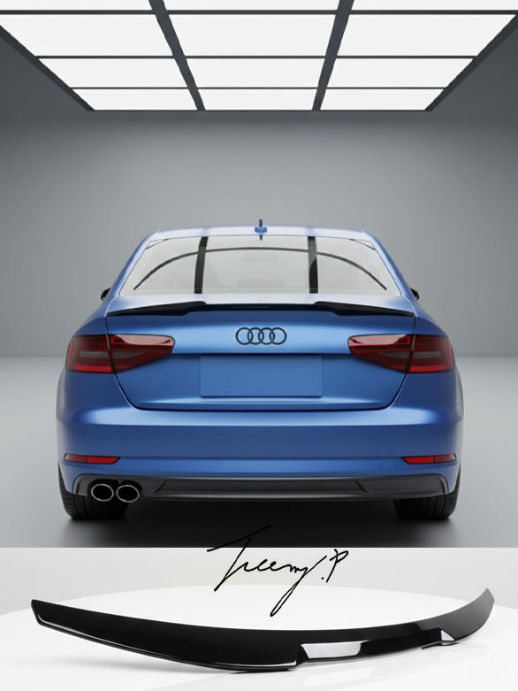 M4 Style Gloss Black Rear Boot Lip Spoiler Wing for Audi A4 B8.5 Facelift 2012-2016
