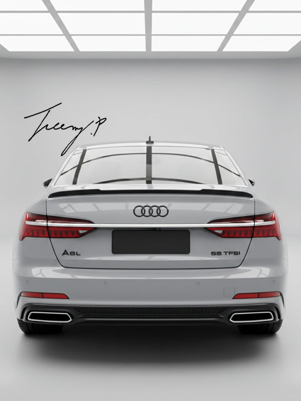 Audi A6 C8 M4 style rear boot lip spoiler wing
