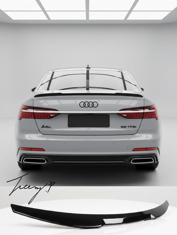 Audi A6 C8 M4 style rear boot lip spoiler wing
