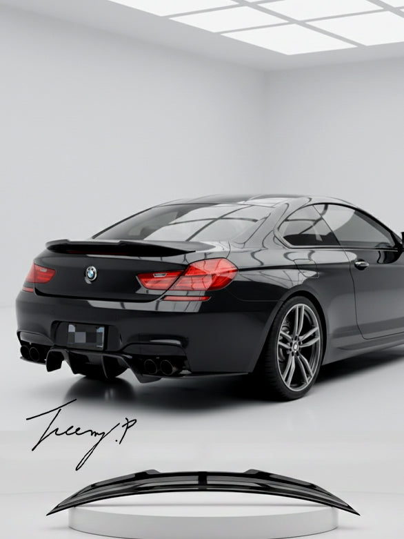Gloss Black Rear High Kick Ducktail Boot Spoiler for BMW 6 Series M6 F13 2012-2018

