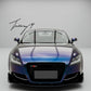 Audi TT TTS TTRS style gloss black honeycomb front grille
