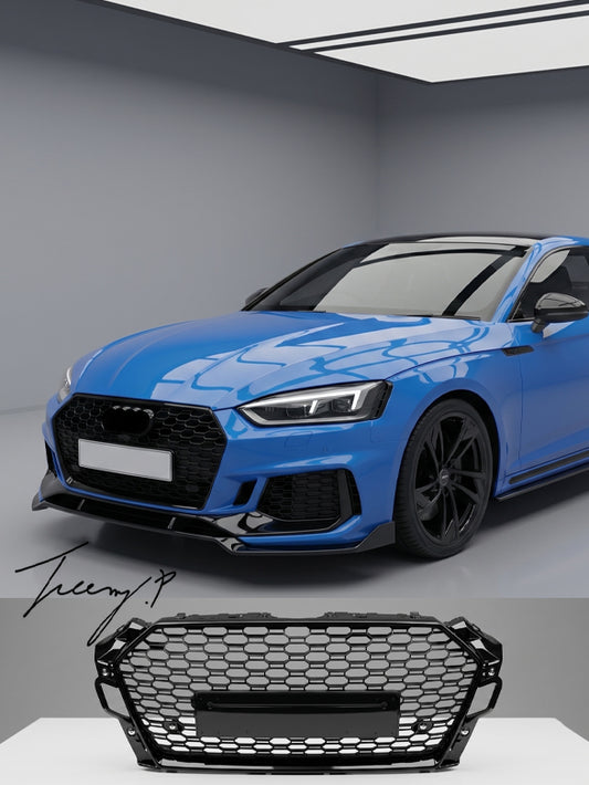 Audi A5 S5 B9 RS5 style honeycomb mesh front bumper centre grille
