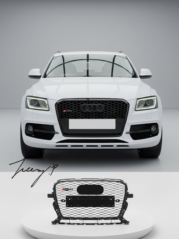 Audi Q5 SQ5 RSQ5 style gloss black honeycomb front grille
