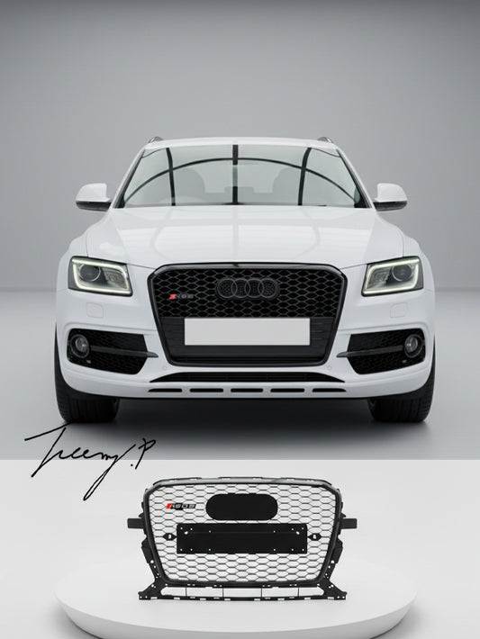 Audi Q5 SQ5 RSQ5 style gloss black honeycomb front grille
