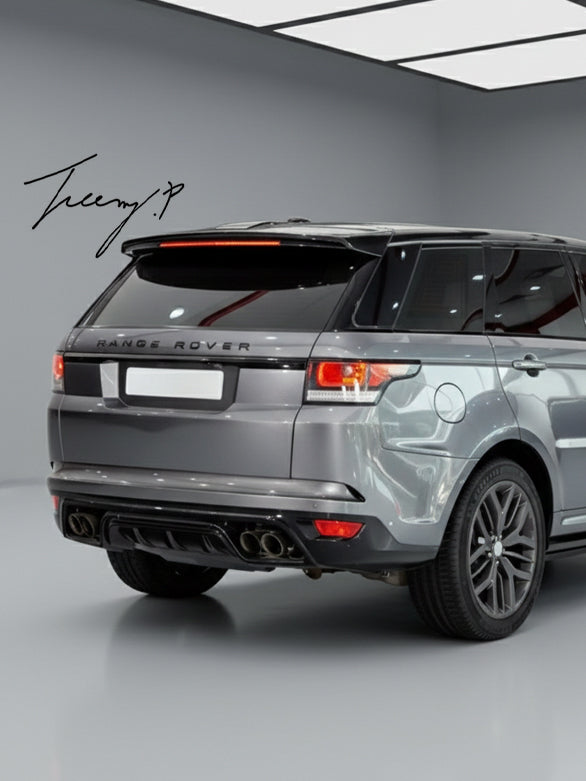 SVR Style Rear Bumper Diffuser Tow Eye Cover for Range Rover Sport L494 2014-2017