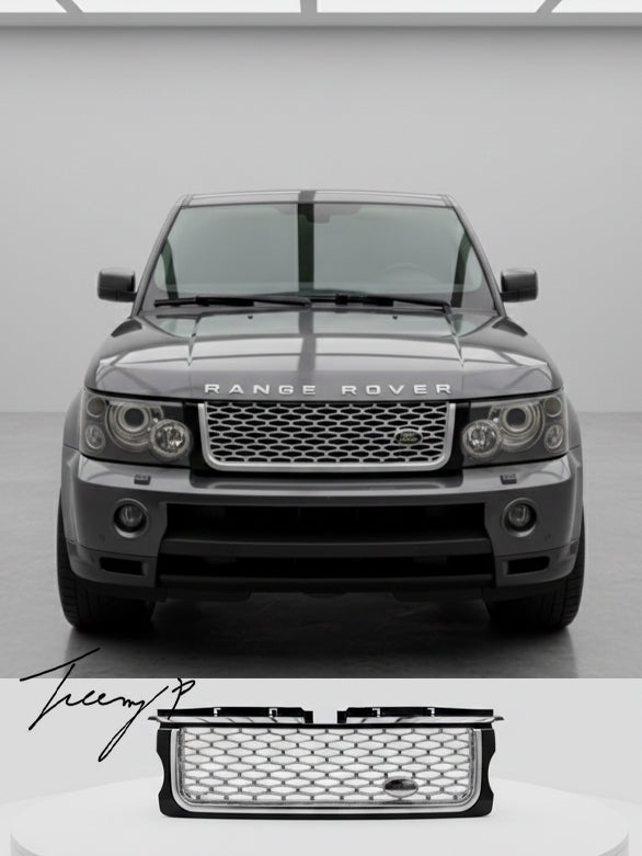 Range Rover Sport L320 pre facelift gloss black chrome front grille
