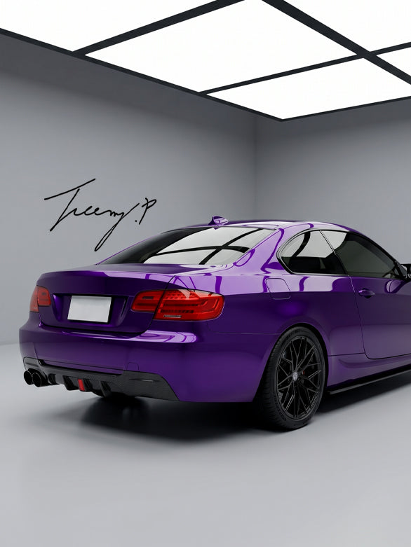 BMW E92 E93 328i M Sport gloss black F1 style rear diffuser valance sporty aggressive rear styling