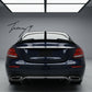 Gloss black boot spoiler for Mercedes E Class W213 2016 to 2020