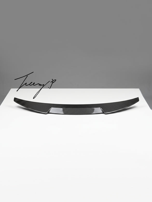 Audi A4 S4 B9 saloon carbon fibre effect V style rear boot spoiler