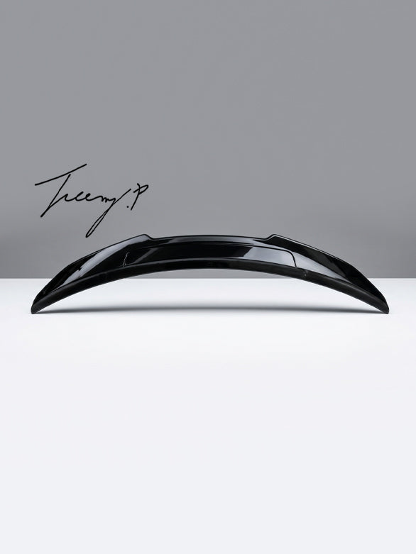 Gloss black boot spoiler for Mercedes E Class W213 2016 to 2020
