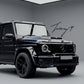 Gloss black GT grille and headlight covers for Mercedes G Wagon W463A
