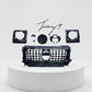 Gloss black GT grille and headlight covers for Mercedes G Wagon W463A
